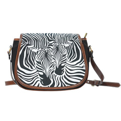 Zebra Couple Saddle Bag