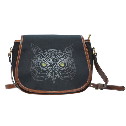 Black Owl Saddle Bag