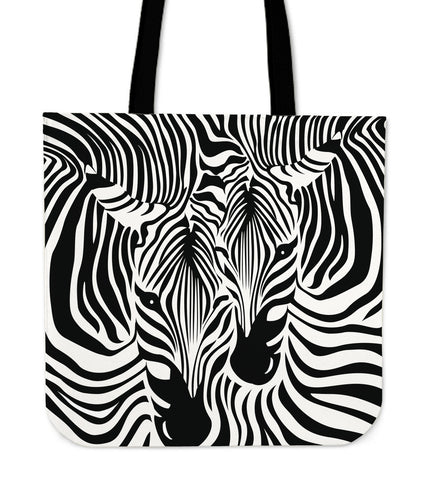 Zebra Couple Cloth Tote Bag