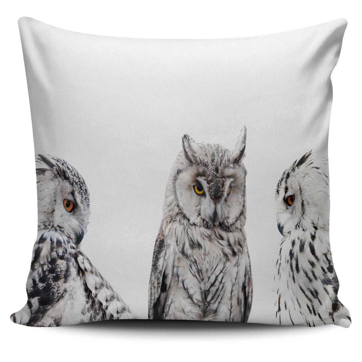 Set of Owls Pillow Cover