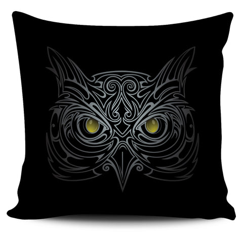 Black Owl Pillow Cover