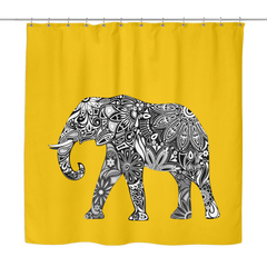 Elephant Shower Curtain - 10 styles available