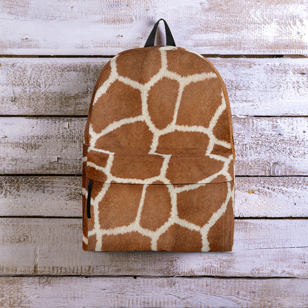 Giraffe Print Backpack