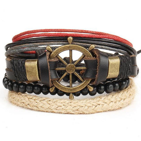 Leather Helm Bracelet