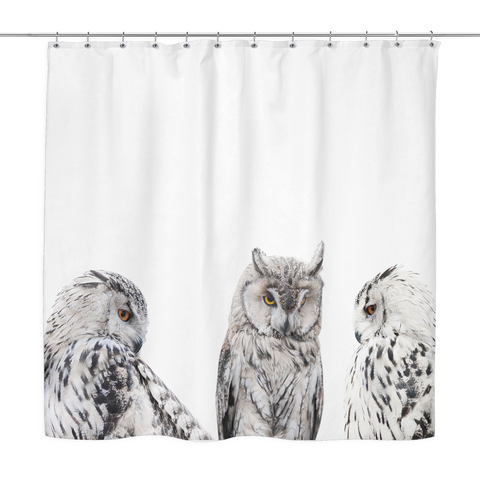 Set of Owls Shower Curtain
