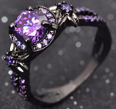 Star Flower Purple Ring