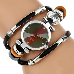Genuine Leather Bracelet Watch - 3 styles available